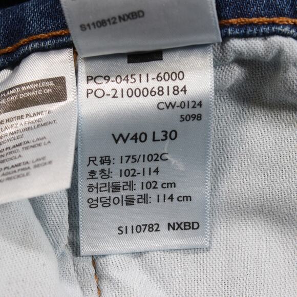 Levi's 511 Jeans Men's 40x30 Blue Slim Stretch - Picture 3 of 9